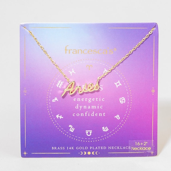 Zodiac Script necklace - Picture 2 of 12